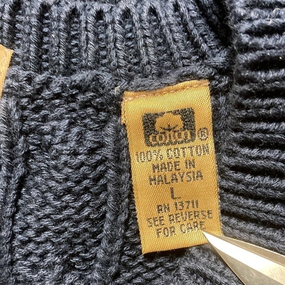 Lord & Taylor Casual Classics V-Neck Navy Blue Sweater Vest - Picture 9 of 10